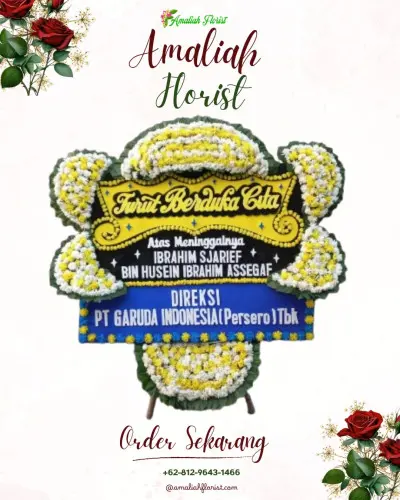 Papan Bunga Duka di Batudinding